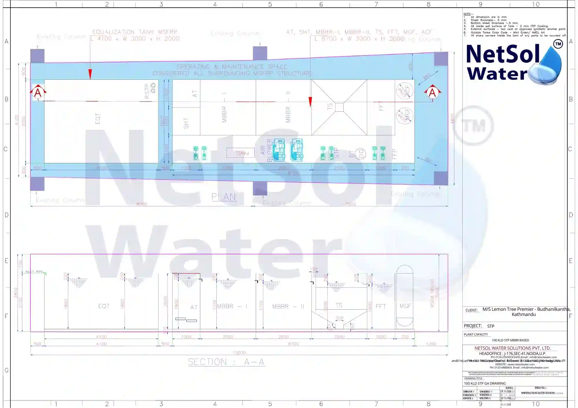 100-KLD-MBBR-STP-Layout-Drawing-Lemon-Tree-Kathmandu