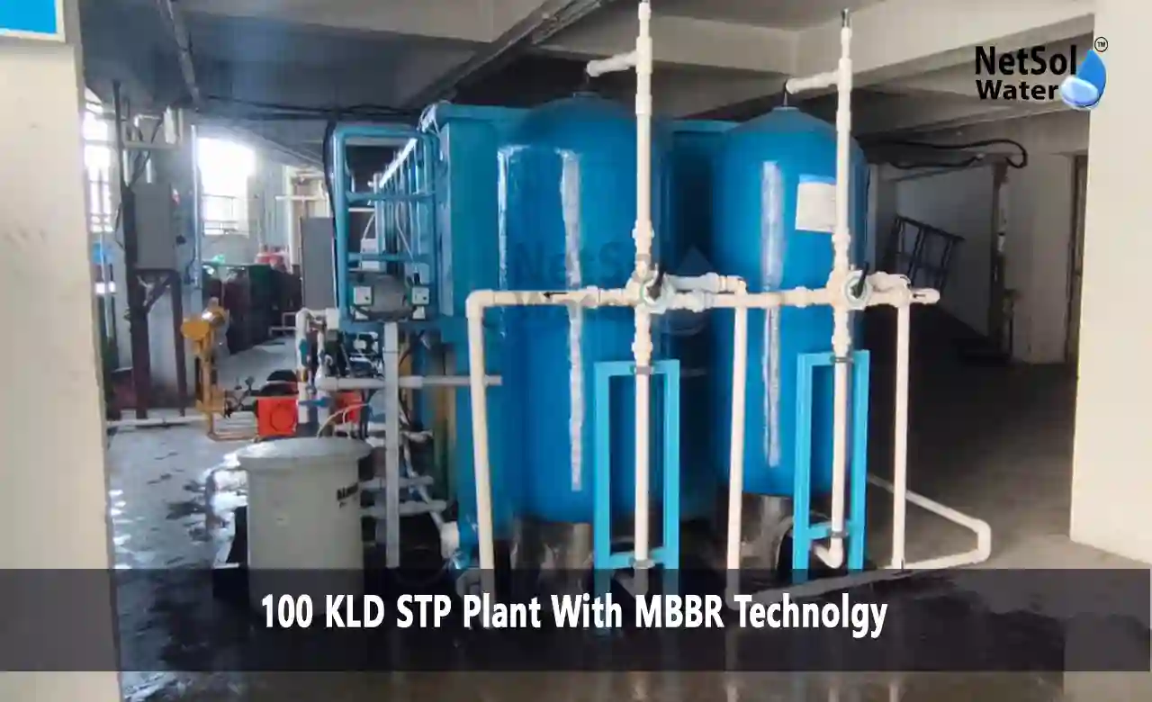 100 KLD STP Plant With MBBR Technolgy