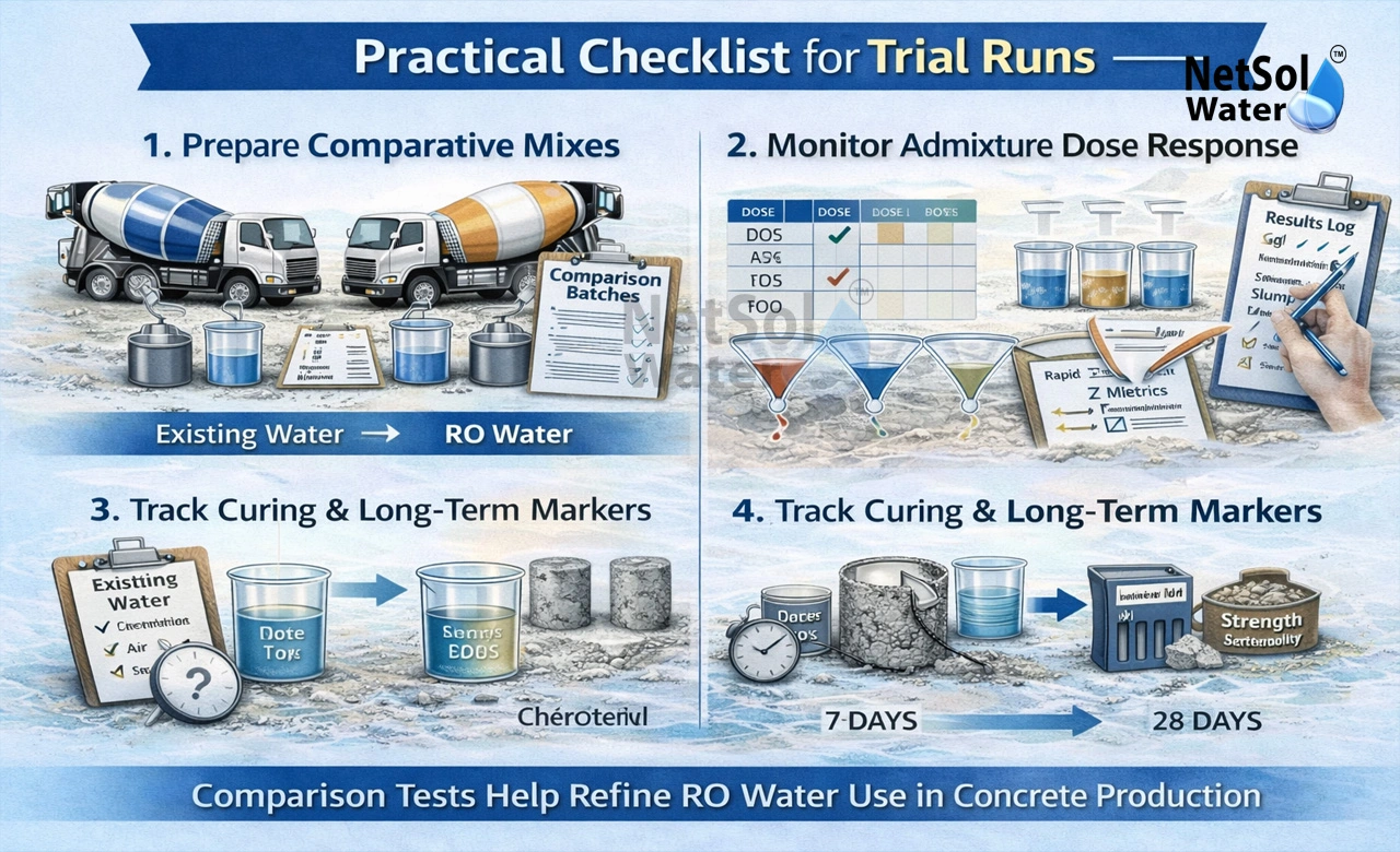 Practical checklist for trial runs