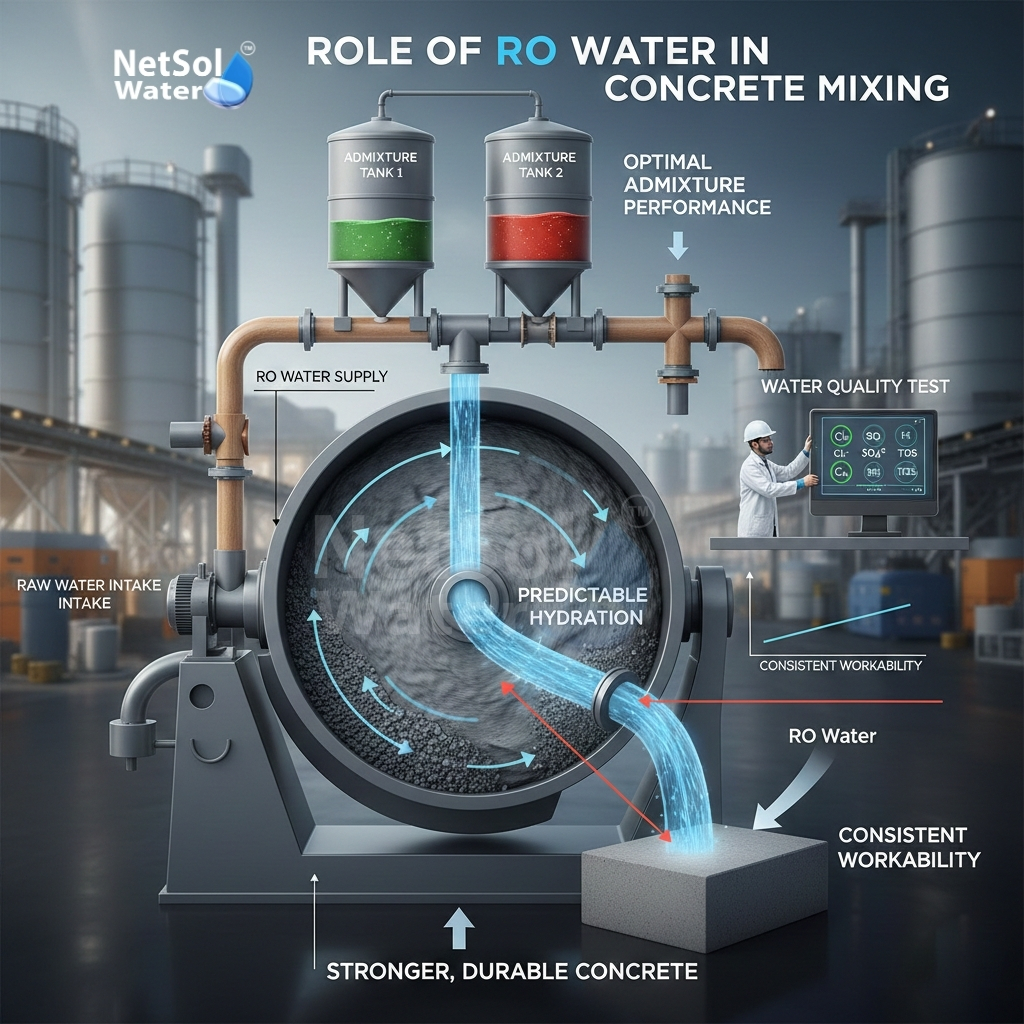 Role of RO water in concrete mixing