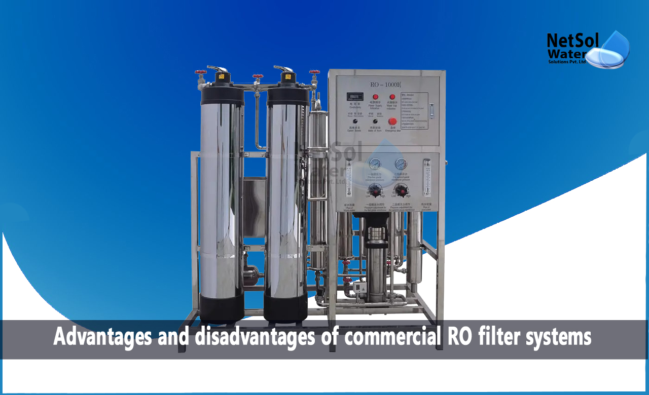 Advantages of commercial RO filter systems, Disadvantages of commercial RO filter systems