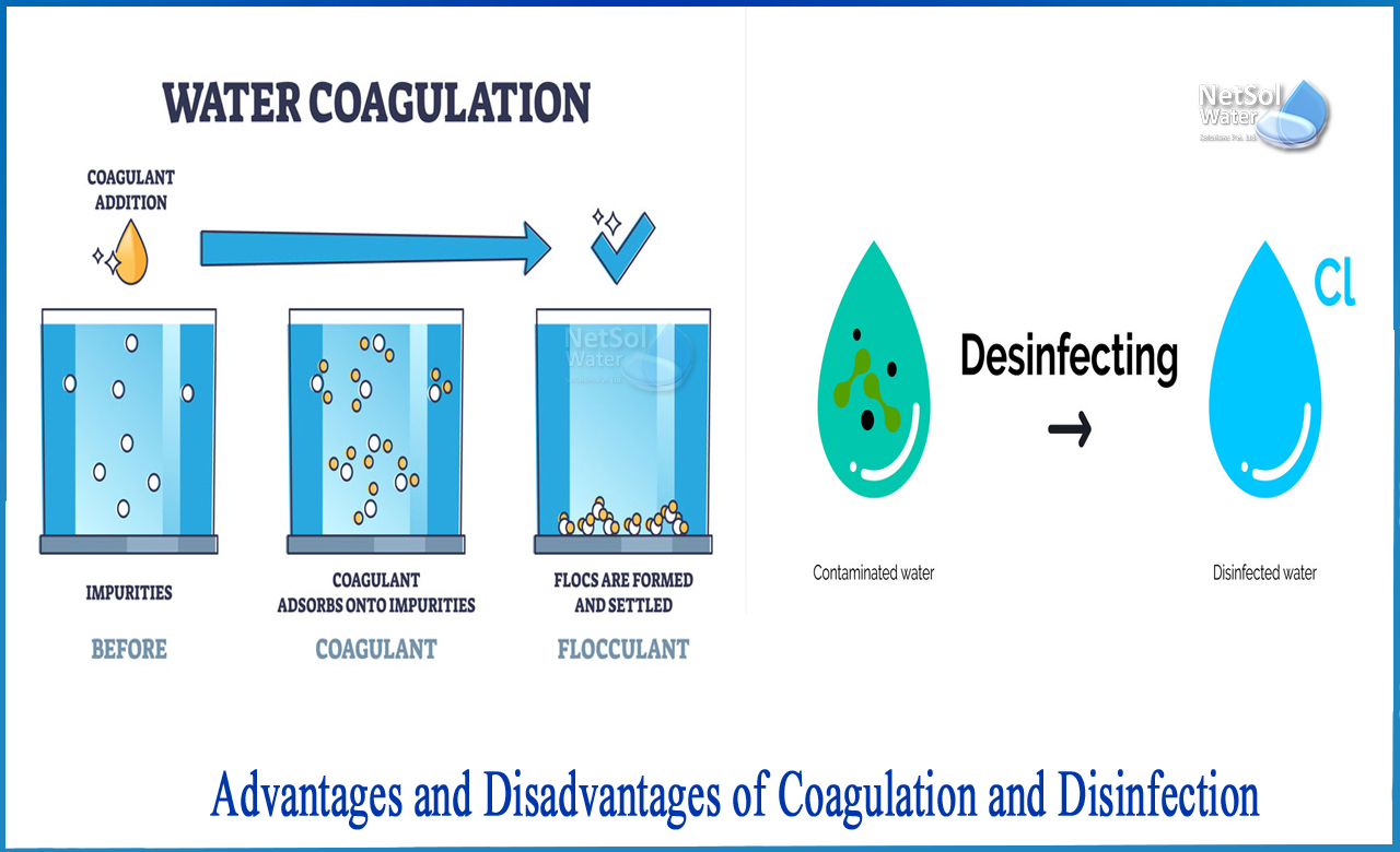 advantages of coagulation in water treatment, disadvantages of coagulation in water treatment, advantages and disadvantages of water treatment