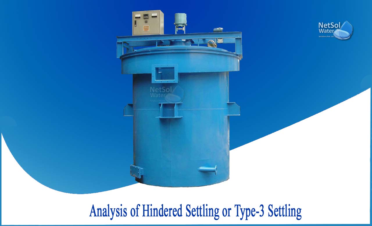 type iii settling is called hindered settling, hindered zone settling, differentiate between type 1 and type 2 settling
