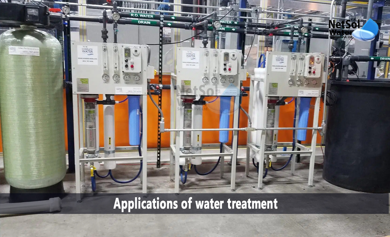 Issues with Water Treatment, Applications of water treatment