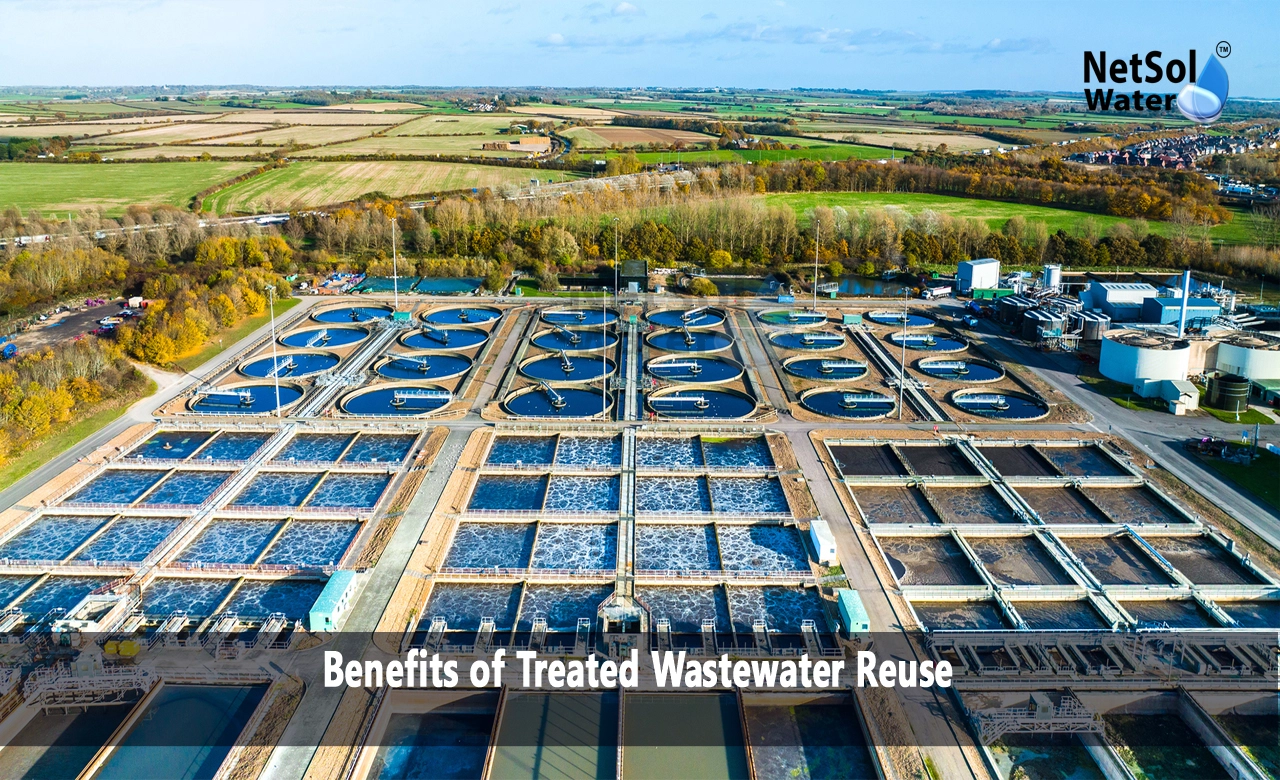 Five benefits of treated wastewater reuse, benefits of water recycling, advantages and disadvantages of wastewater treatment