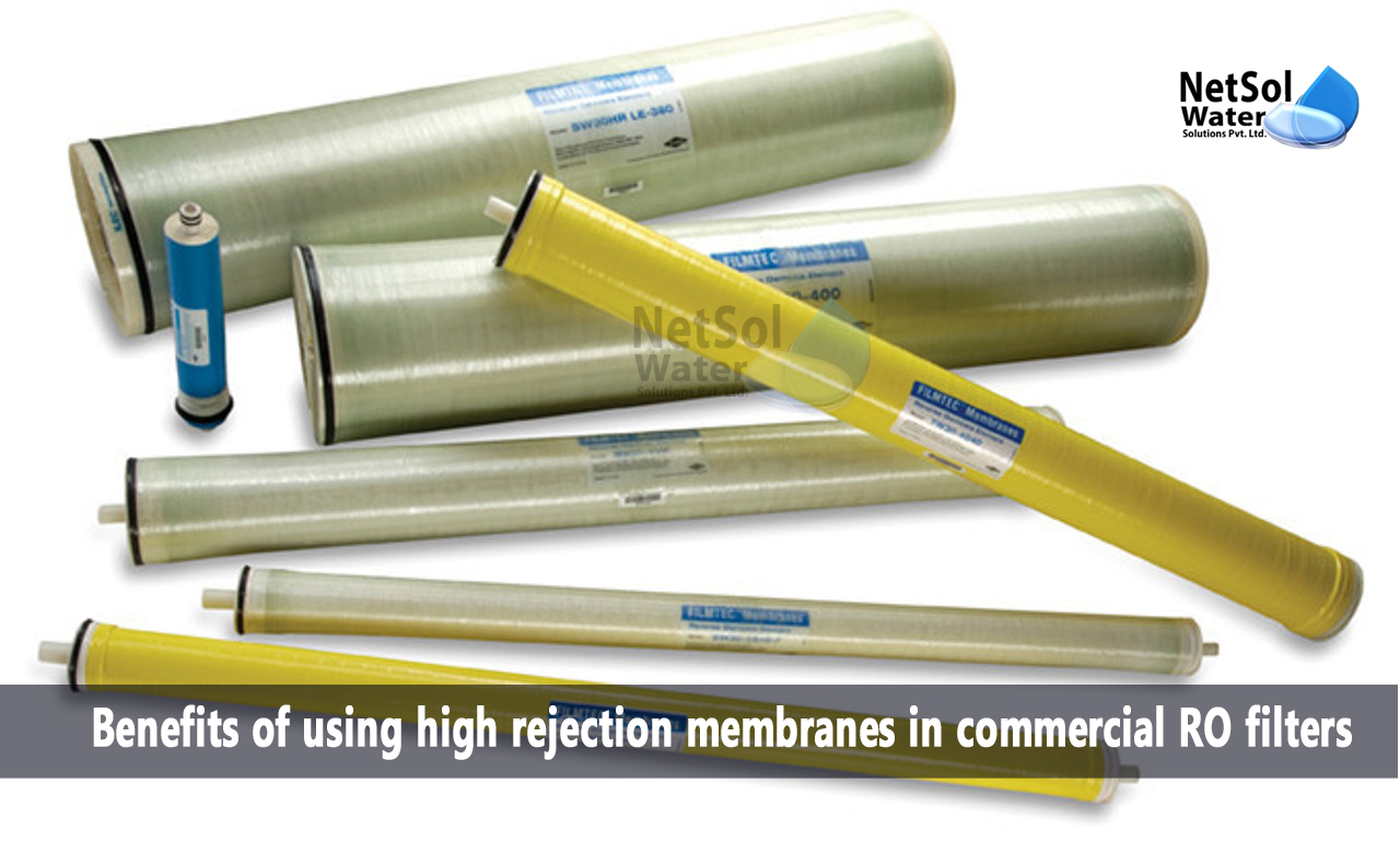 What are High-rejection membranes, Benefits of using high-rejection membranes in commercial RO filters, Applications of High-rejection membranes