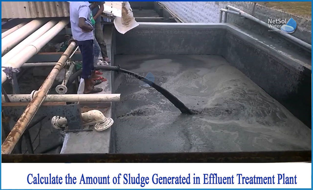 sludge volume calculation, sludge concentration formula, how much sludge does a wastewater treatment plant produce, sludge dewatering calculations