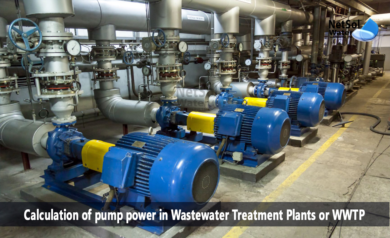 wastewater treatment plant calculations, how to calculate differential pressure of pump, how to calculate pump power