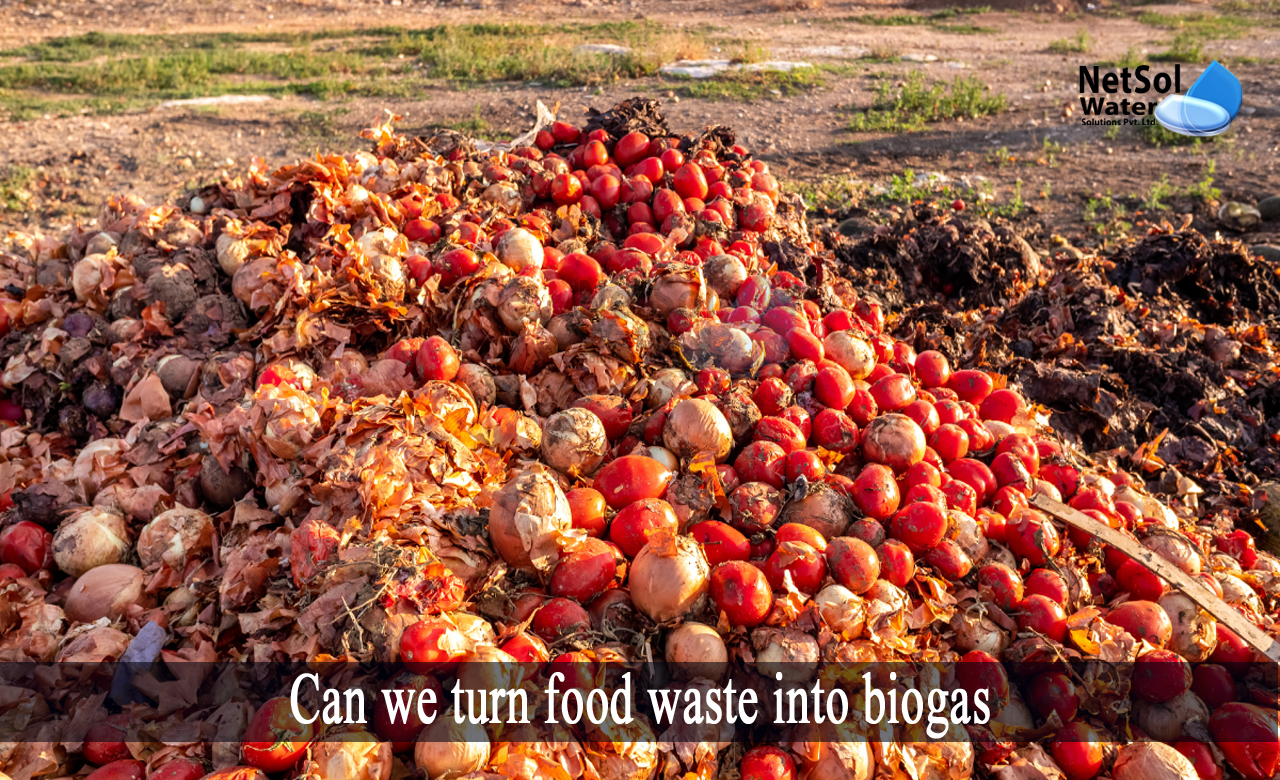 biogas from food waste, biogas production from food waste, Can we turn food waste into biogas