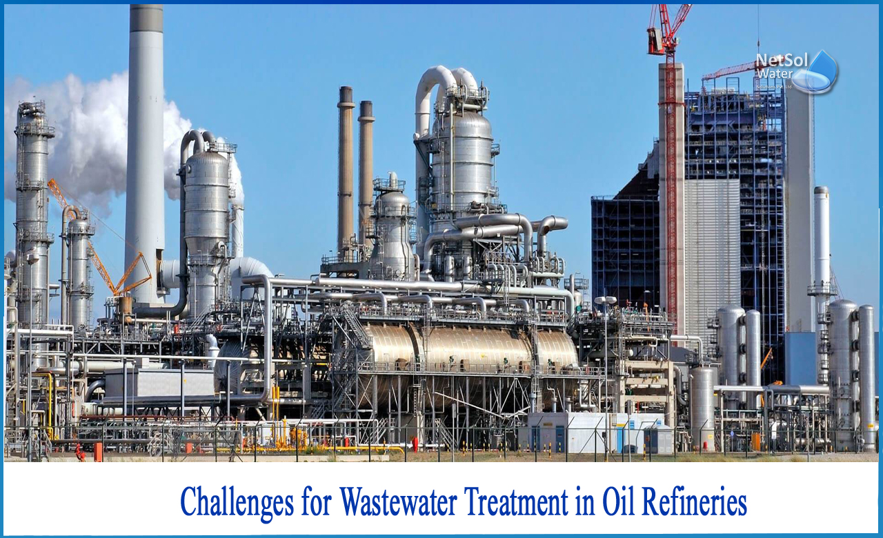 petroleum refinery wastewater treatment, wastewater treatment in petroleum refineries, petroleum refinery wastewater characteristics