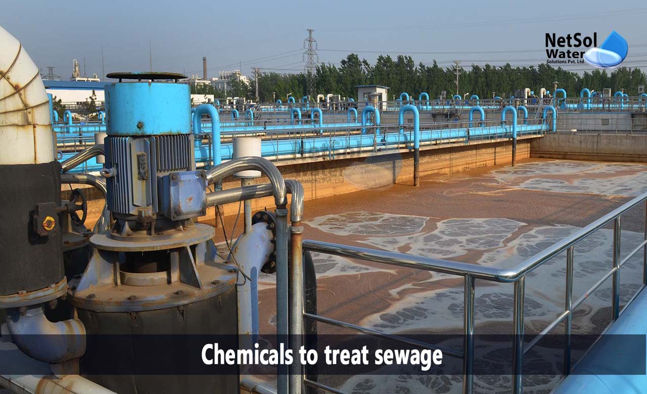 water treatment chemicals list, chemical treatment of wastewater, Chemicals used to treat sewage and water