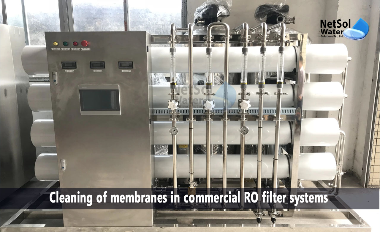 how commercial RO filter systems are cleaned, How to Clean of membranes in commercial RO filter systems
