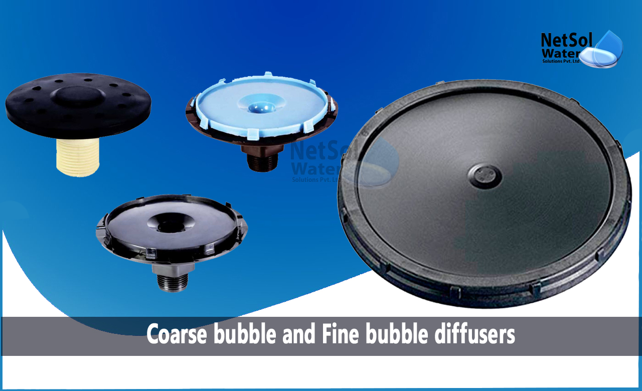 Applications of Coarse Bubble Diffusers, Applications of Fine Bubble Diffusers, Coarse bubble and Fine bubble diffusers
