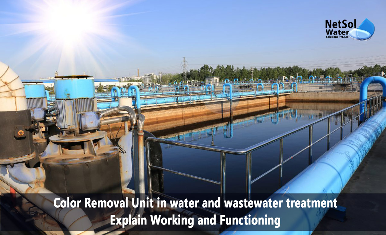 colour removing chemicals, how to remove colour from wastewater, removal of colour, odour and taste from water