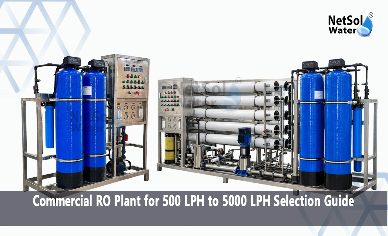 Capacity Selection Guide (LPH - Liters Per Hour), Who Should Select a Commercial RO Plant within 500 to 5000 LPH, Commercial RO Plant for 500 LPH to 5000 LPH