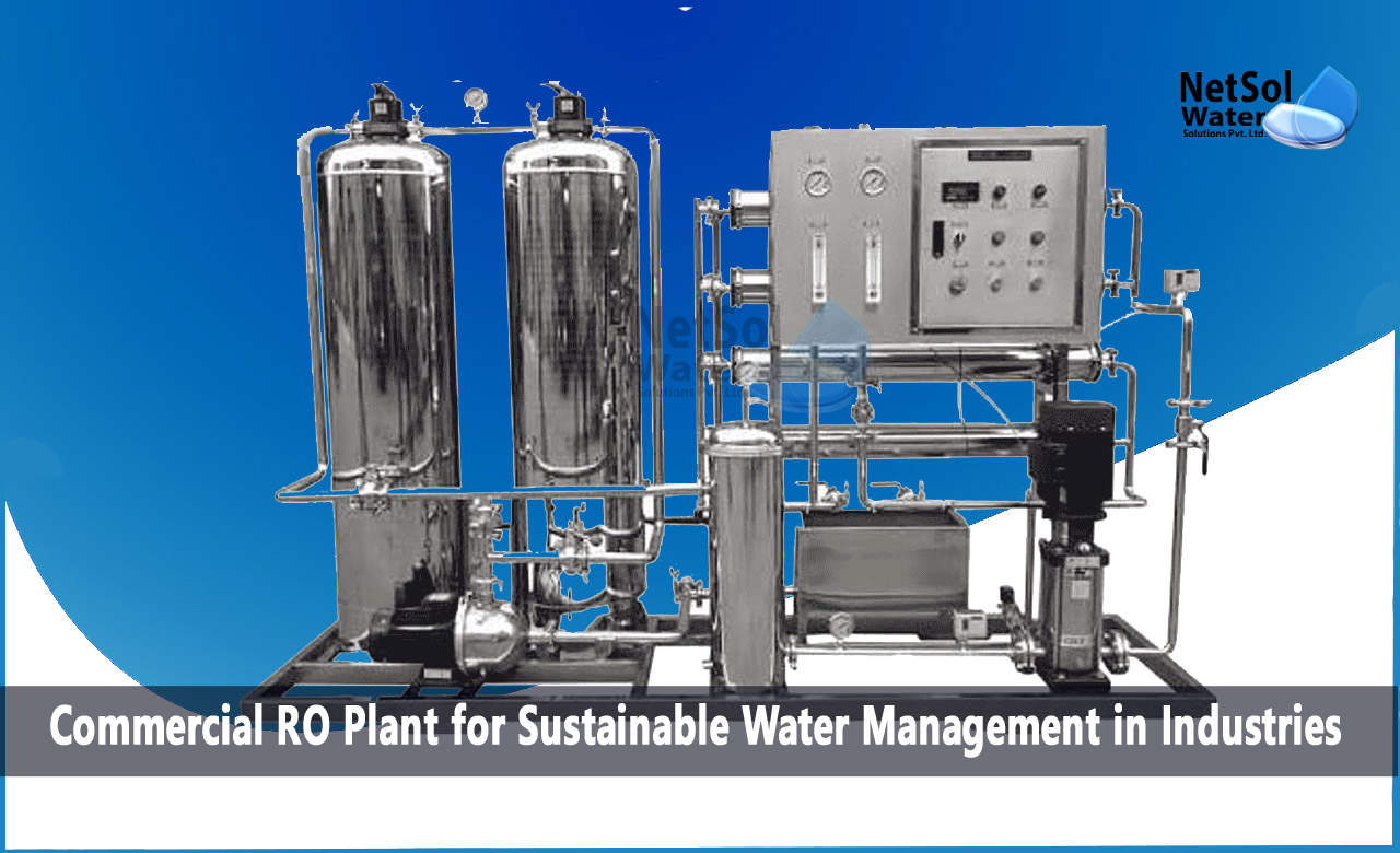 Commercial RO Plant for Sustainable Water Management in Industries, Sustainable Water Management in Industries