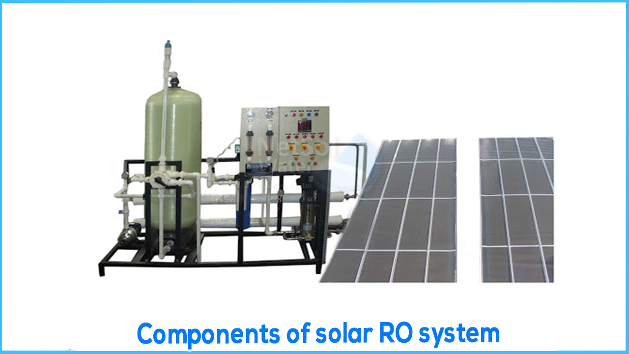 Components of solar RO system