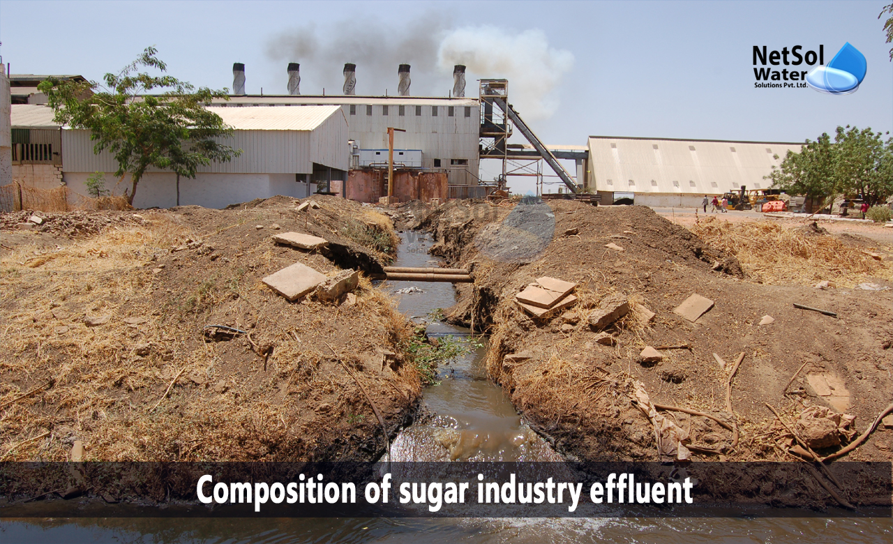 sugar industry wastewater characteristics, sugar industry effluent treatment plant, aerobic and anaerobic treatment of sugar industry wastewater