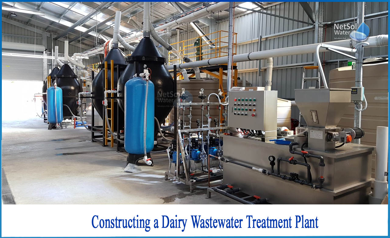 dairy wastewater treatment plant design, wastewater treatment in dairy industry, dairy wastewater characteristics