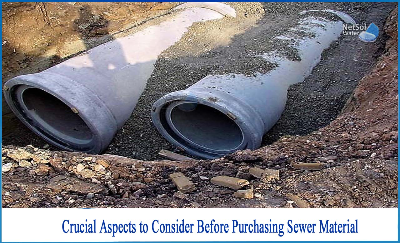 factors to consider when designing a drainage system, layout and construction of sewer lines, components of sewerage system