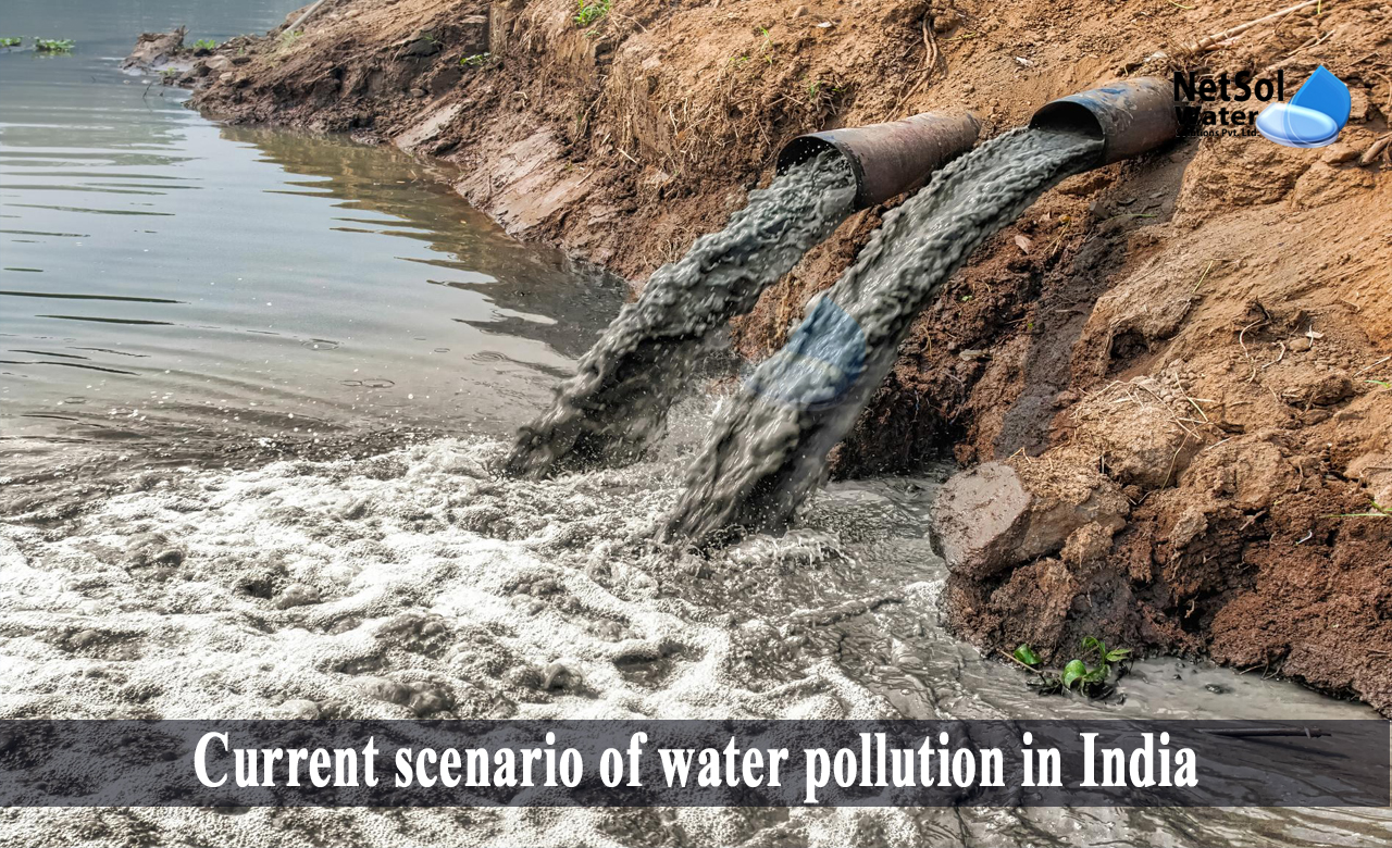 water pollution statistics in india, observation of water pollution in india, Current scenario of water pollution in India