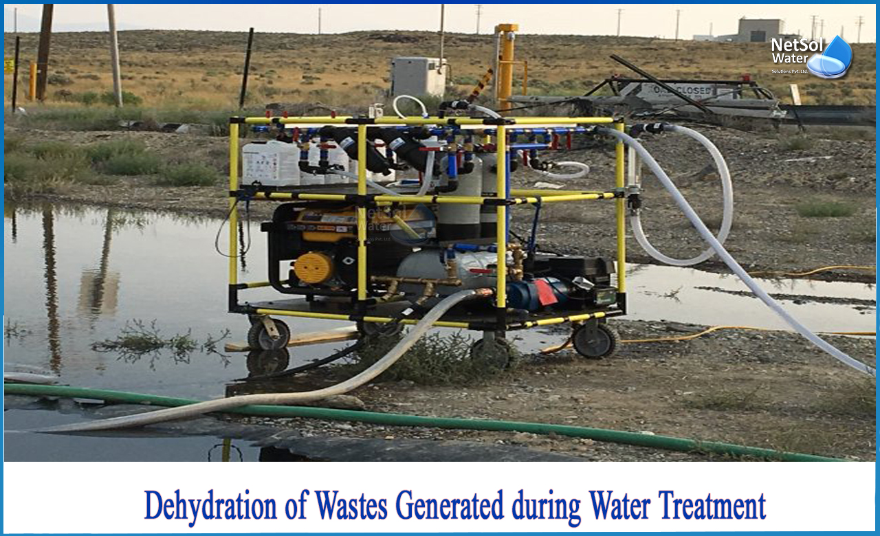 methods of sludge treatment, sludge drying bed maintenance, what is the final water content of sludge after dewatering