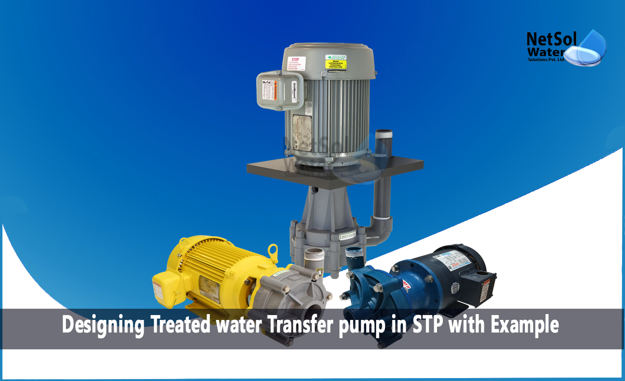 water pump design calculations, most efficient water pump design, How to design a Treated Water Transfer Pump