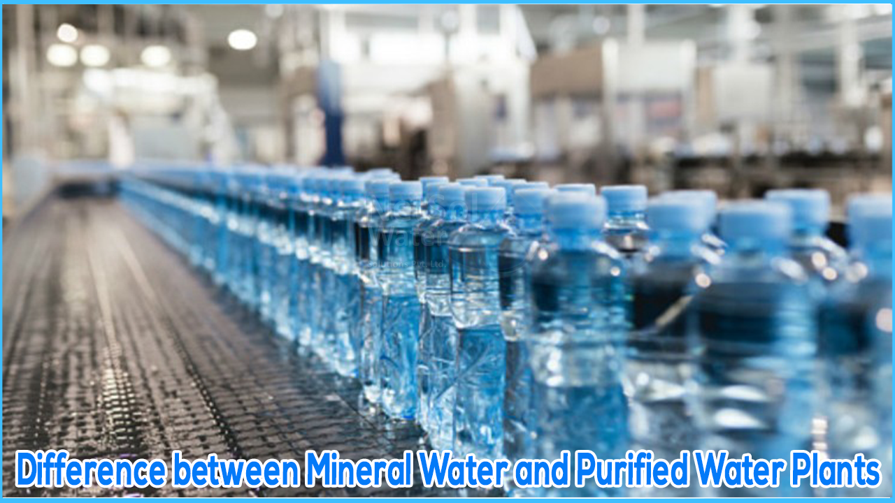 Difference between Mineral Water and Purified Water Plants