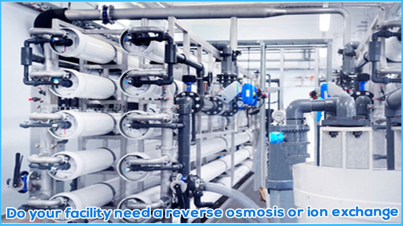 Do your facility need a reverse osmosis or ion exchange