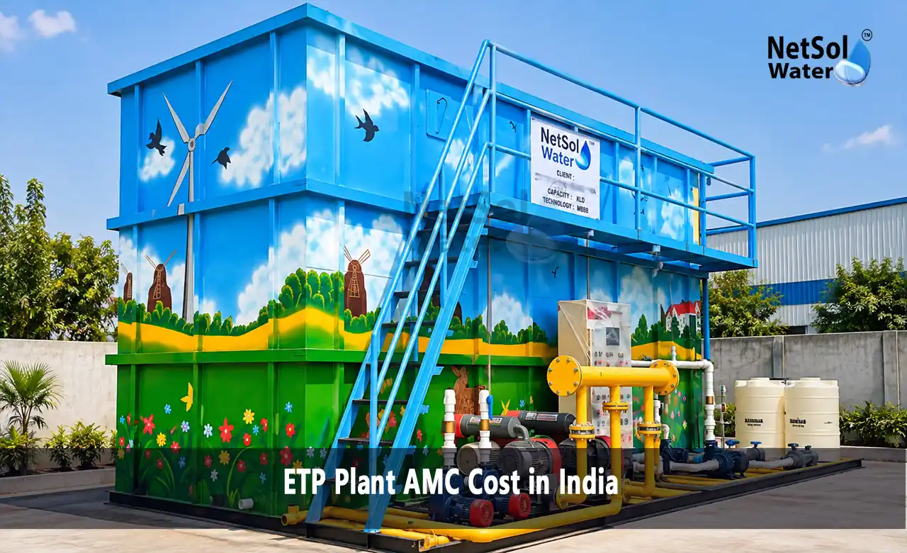 ETP plant AMC cost in India, ETP AMC, effluent treatment plant AMC, ETP annual maintenance contract, ETP maintenance contract price, ETP plant maintenance services, ETP AMC checklist, Netsol Water