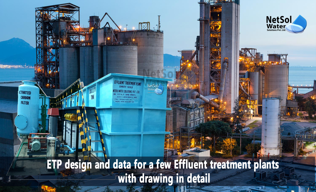 ETP design and data for different Industries ETP plants