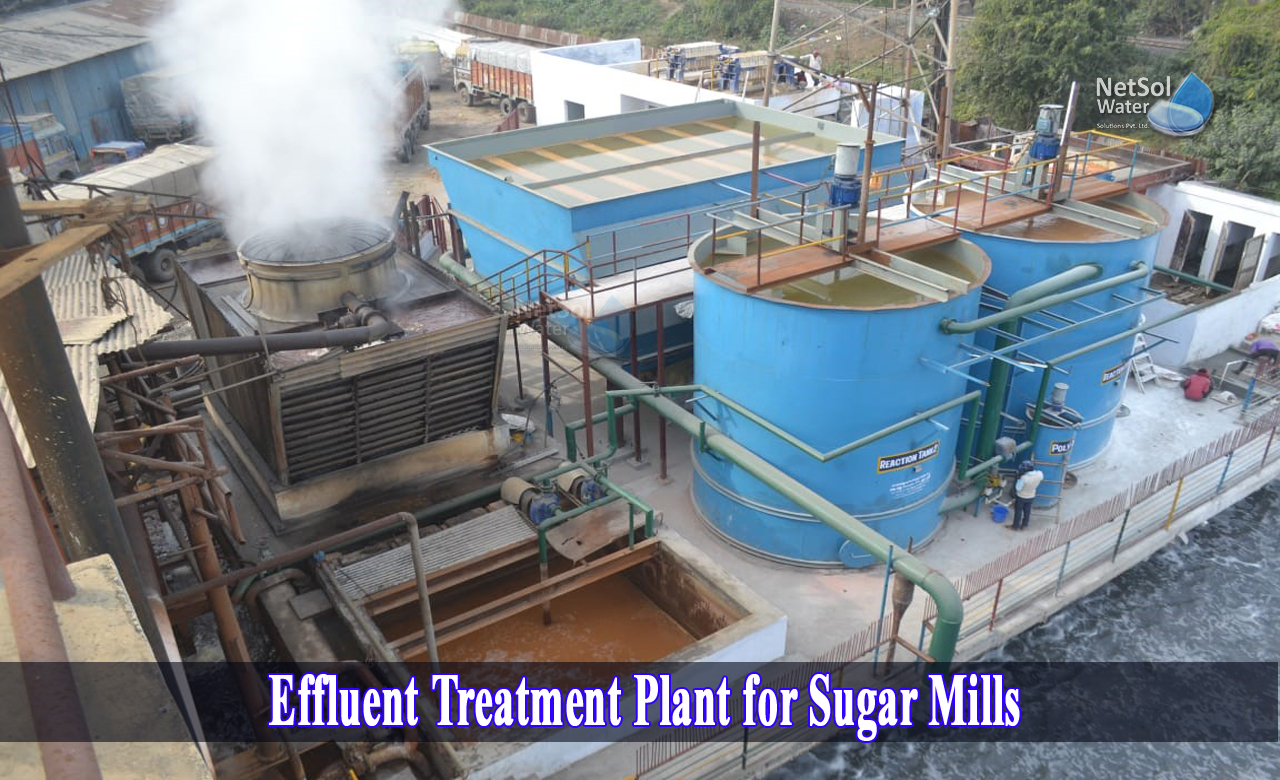 effluent treatment plant in sugar industry, aerobic and anaerobic treatment of sugar industry wastewater, sugar mill waste water