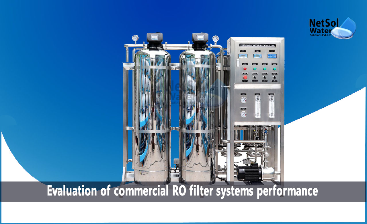 Evaluation of commercial RO filter systems performance