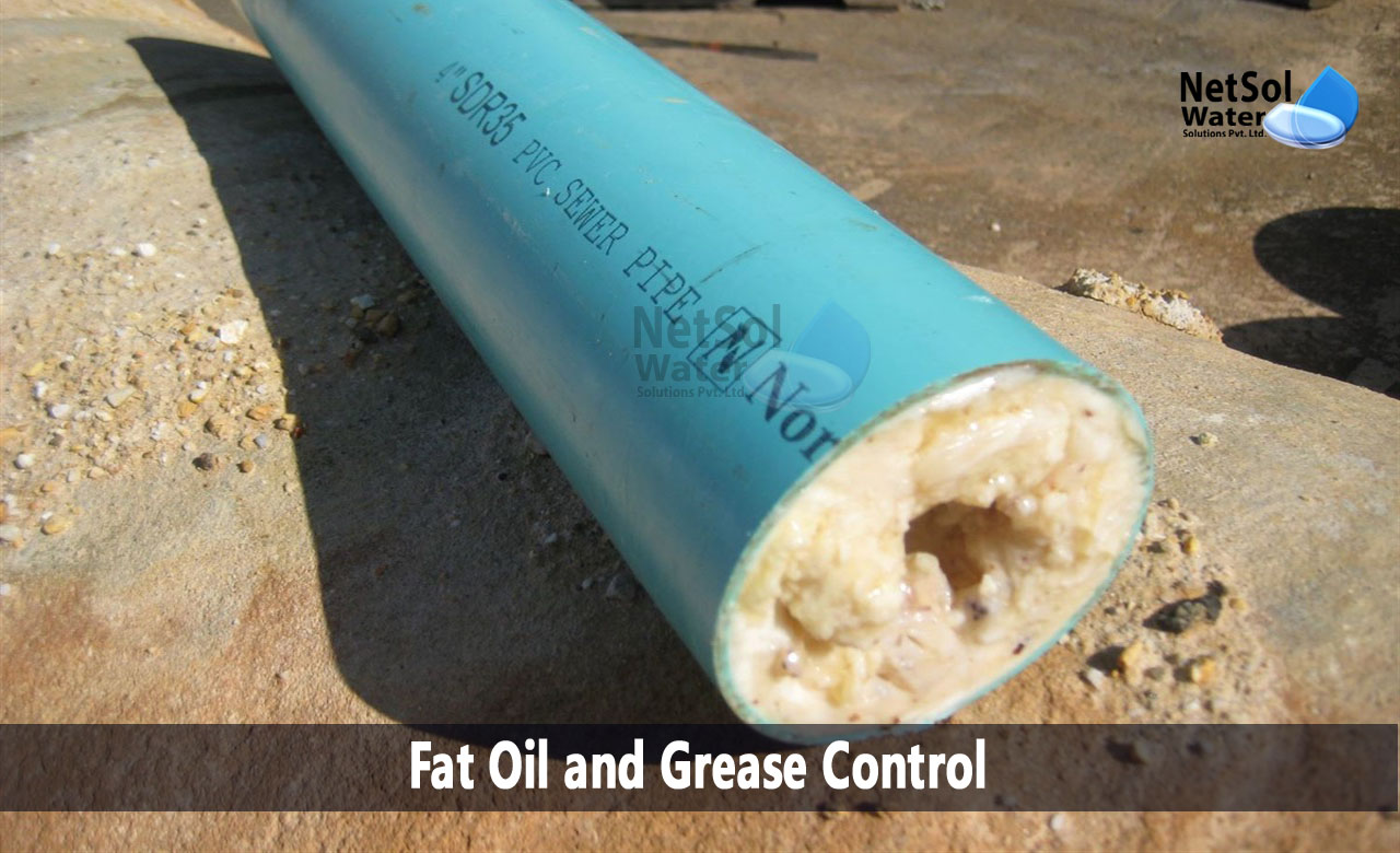 fat, oil, grease removal systems, fat, oil and grease removal from wastewater, problems occurring due to oil and grease in wastewater treatment plant