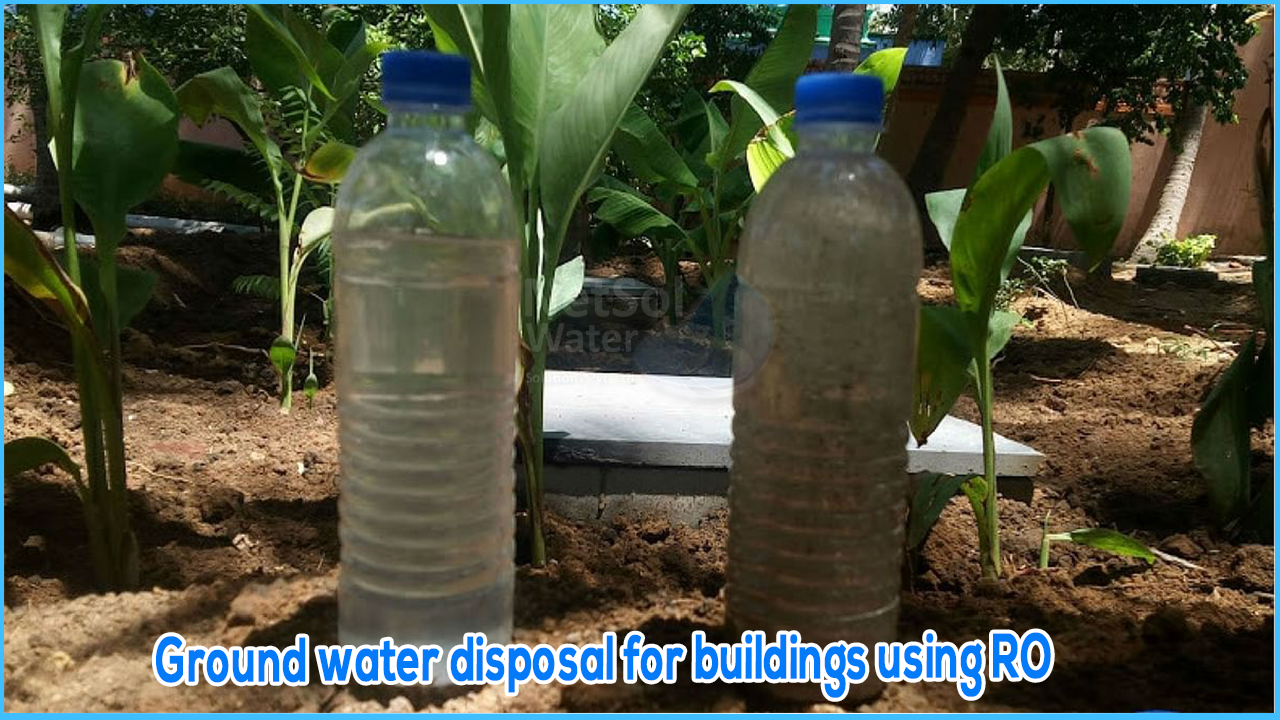 Ground water disposal for buildings using RO