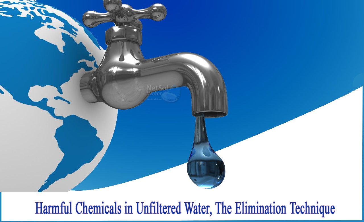 chemical contaminants in water, treatment for drinking contaminated water, methods to remove pollutants from water