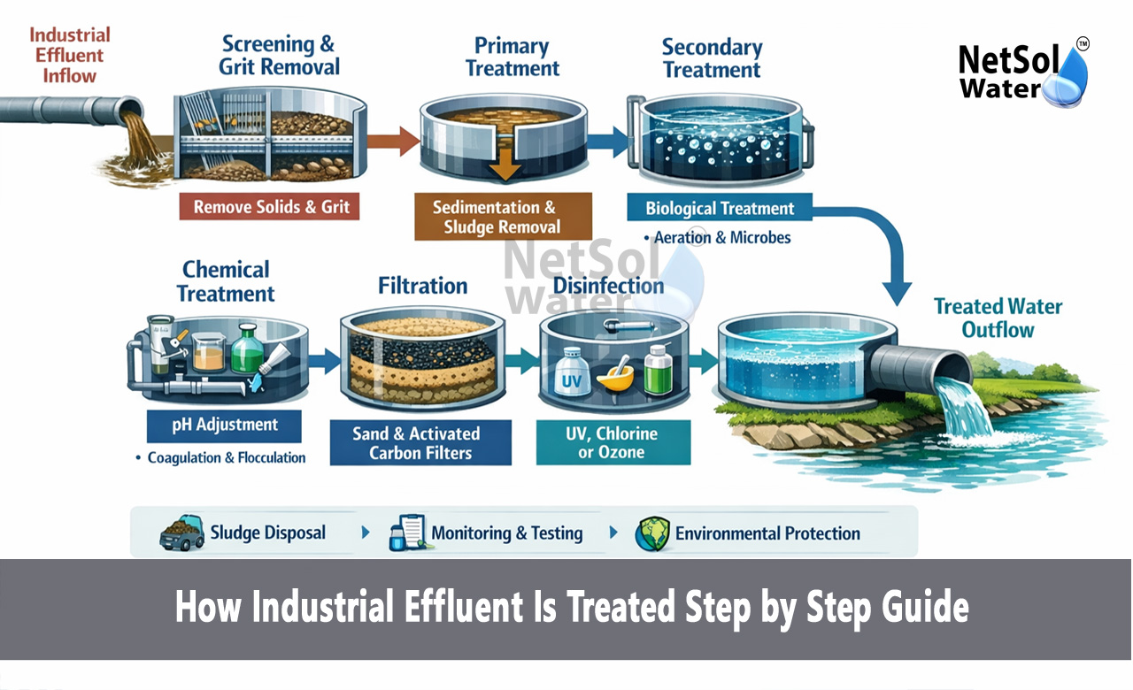 Effluent Treatment Plant process, Effluent Treatment Plant process flow diagram, Effluent Treatment Plant Manufacturer