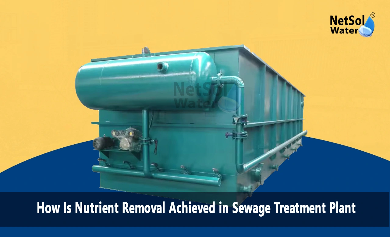 How are nutrients removed in sewage treatment, How are nutrients removed from the water, What technology removes nutrients from wastewater