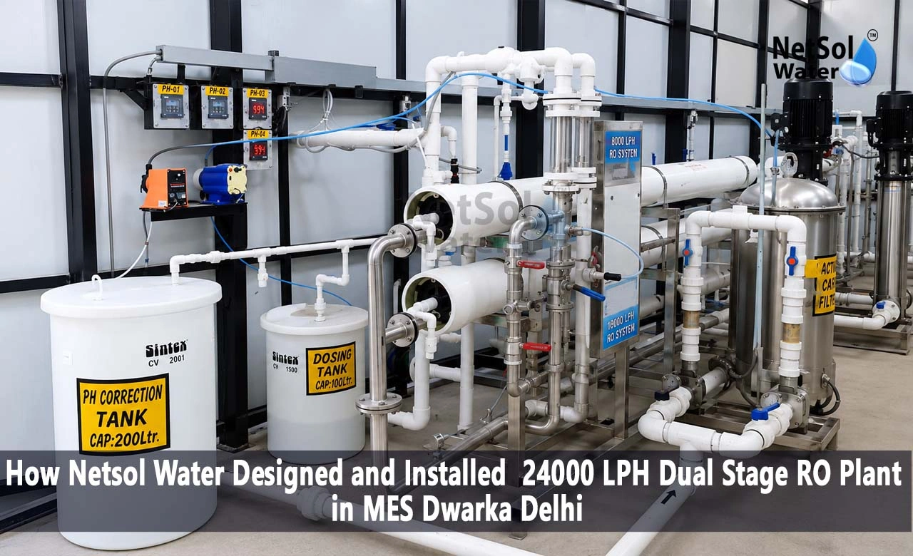 commercial RO plant manufacturer, industrial RO plant supplier, high TDS water treatment plant, dual stage RO plant, 24000 LPH RO plant, RO plant for high TDS water, drinking water treatment plant, borewell water treatment plant