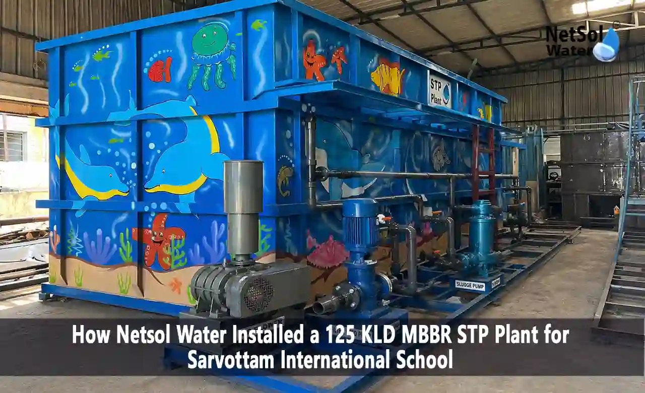 Sewage Treatment Plant Manufacturer in Noida, MBBR STP Plant, STP Plant Installation in Greater Noida, Netsol Water, 125 KLD STP Plant