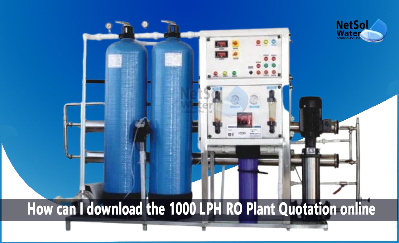download the 1000 LPH RO Plant Quotation online