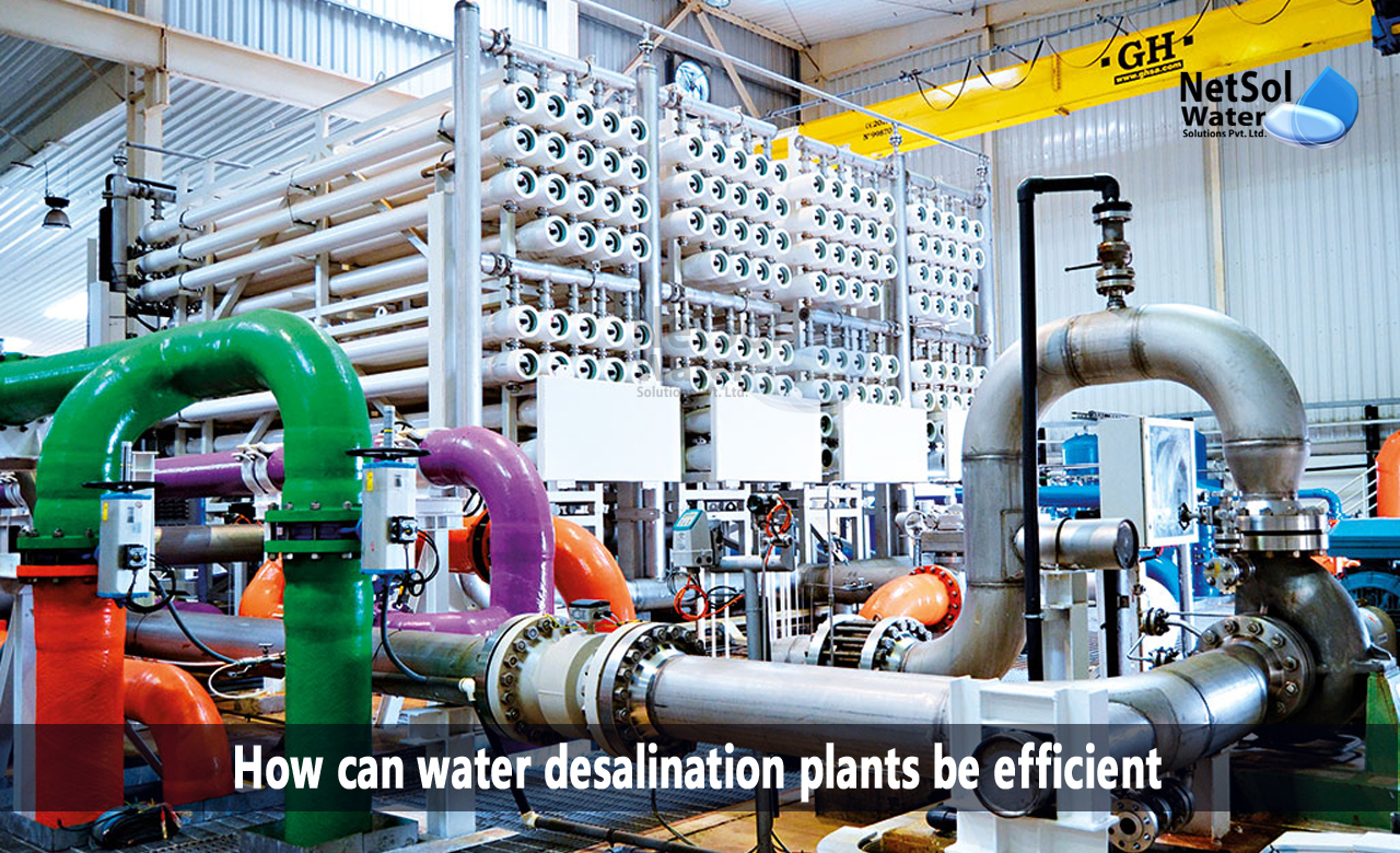 energy efficient desalination, how do desalination plants work, desalination plant design