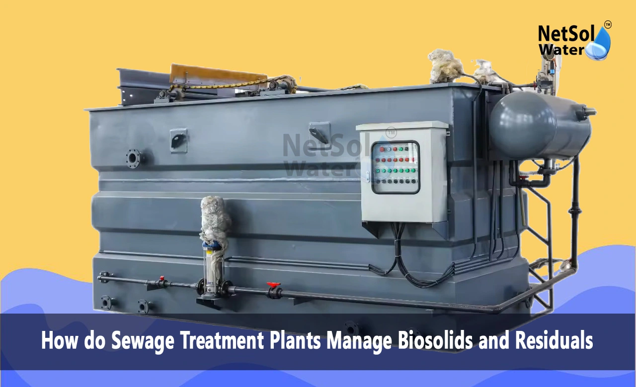 What are residuals and biosolids, How are the residues managed in water treatment plant, What do we do with wastewater treatment plant biosolids