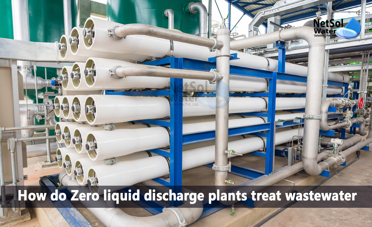 How do Zero liquid discharge (ZLD) plants treat wastewater