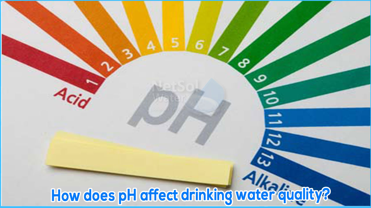 How does pH affect drinking water quality?