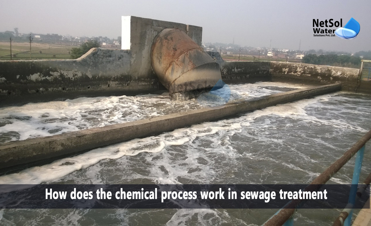 What is chemical treatment of wastewater, How does the chemical process work in sewage treatment