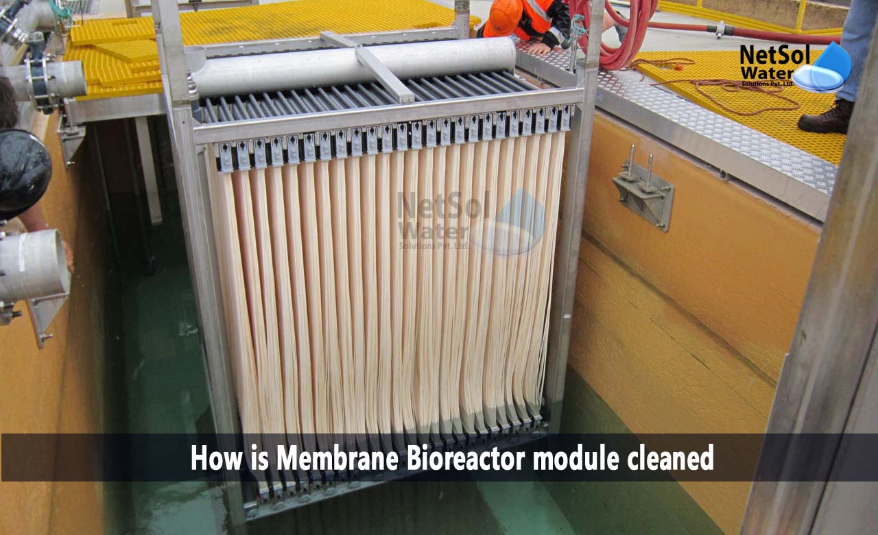 Sewage treatment plant manufacturers in India, How is Membrane bioreactor module cleaned