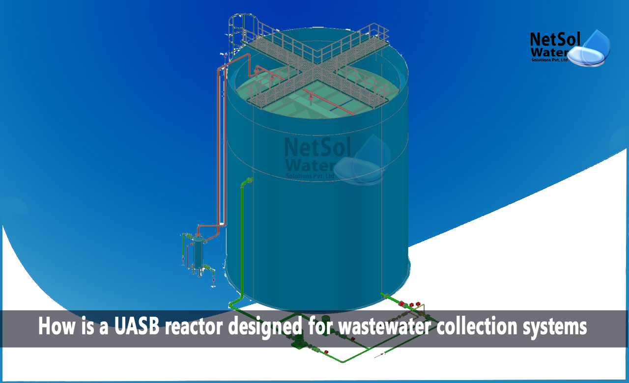 Intake distribution system in STPs, Components of UASB (Up-flow anaerobic sludge blanket) reactor