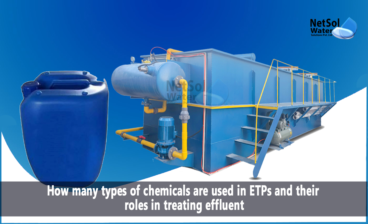 types of chemicals are used in ETPs, How many types of chemicals are used in ETPs