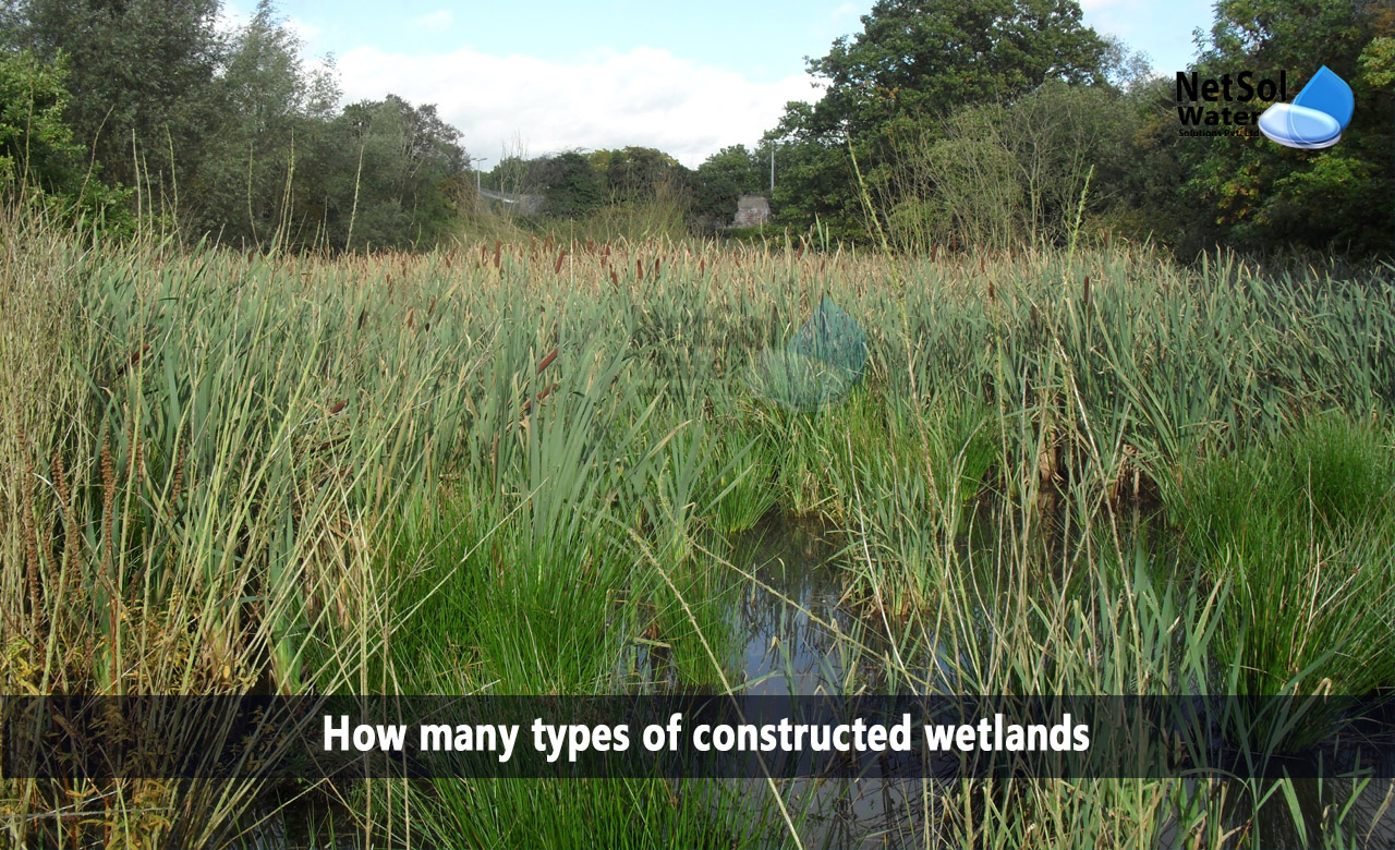 Free Water Surface Constructed Wetlands, Constructed Wetlands with Horizontal Subsurface Flow, Hybrid Constructed Wetlands